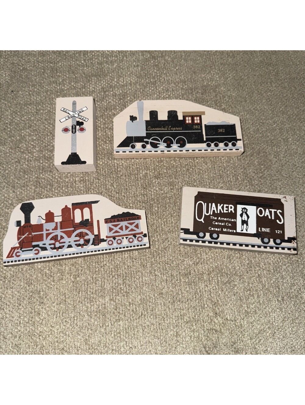 The Cat's Meow Train Pieces Lot Of 4 (1995)